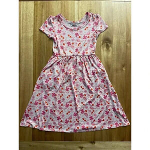 Dot Dot Smile Toddler Girls 2T Pink Floral Birds Twirl Dress Casual
